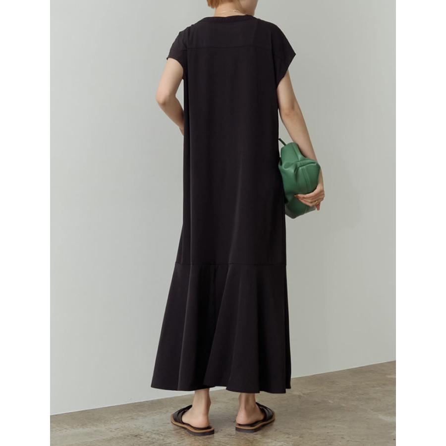 ワンピース レディース マーメイドワンピース ロング丈 無地 ギンガムチェック柄 バンドカラー 低身長向け 1340 Reedit リエディ 通販 Yahoo ショッピング