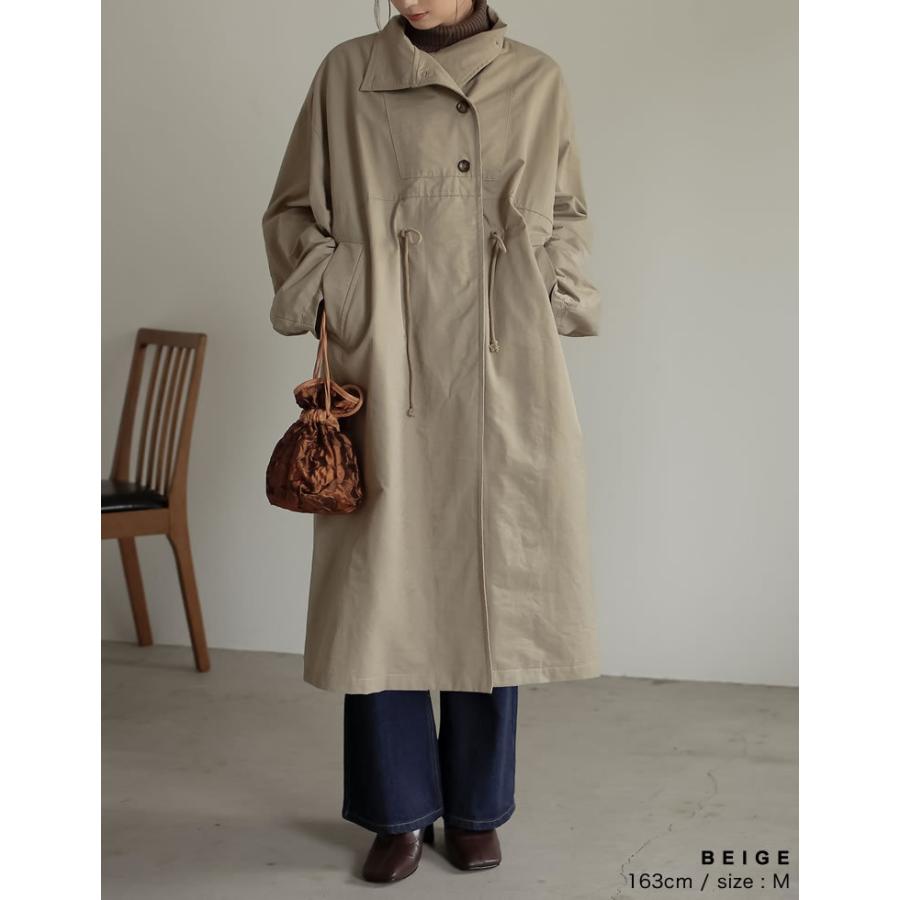 コート レディース オーバーコート アウター ミリタリーコート スタンドカラー 2021秋冬 2021A/W 2021AW | Re:EDIT | 07