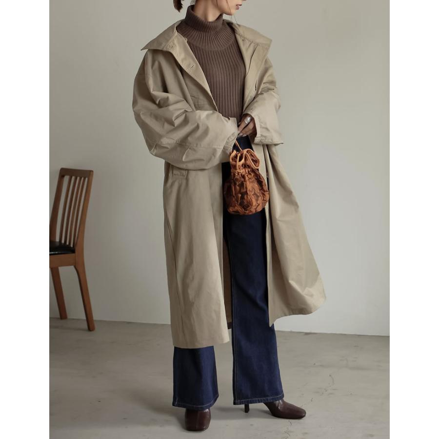 コート レディース オーバーコート アウター ミリタリーコート スタンドカラー 2021秋冬 2021A/W 2021AW | Re:EDIT | 09