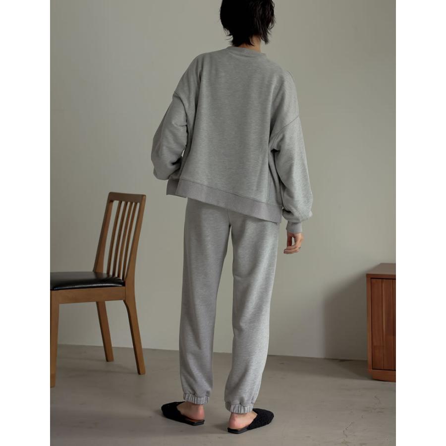 スウェットパンツ レディース イージーパンツ 裏毛 ワンマイルウェア 低身長向け 2021秋冬 2021A/W 2021AW | Re:EDIT | 15