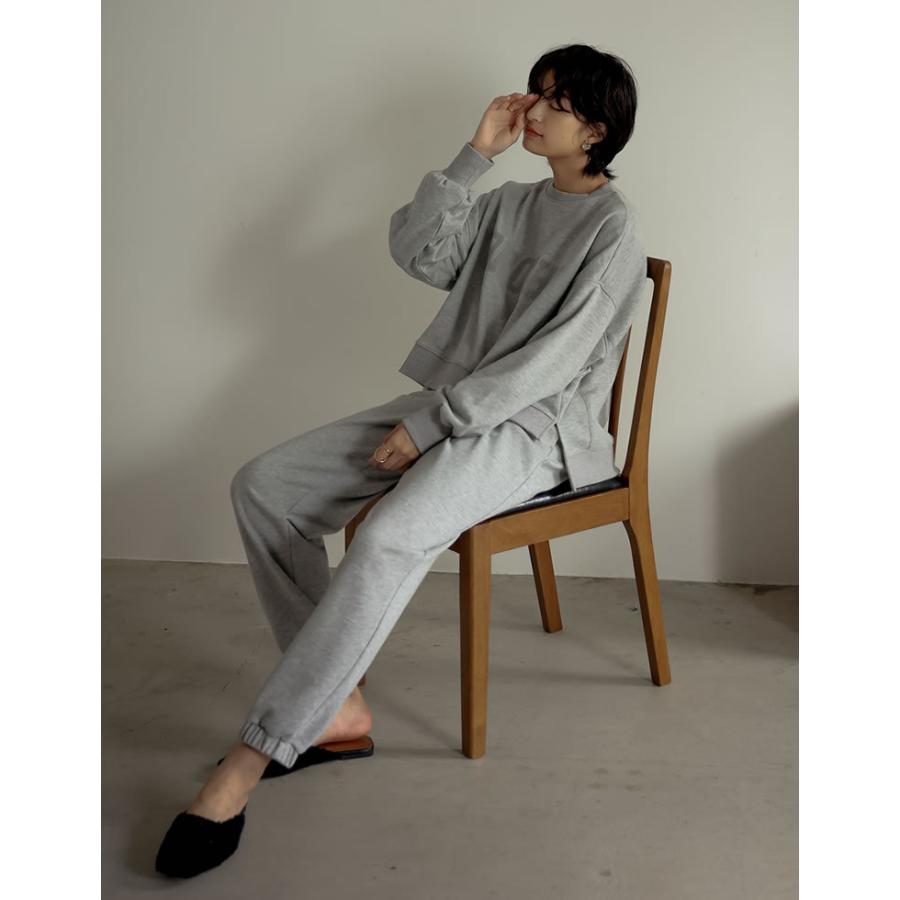 スウェットパンツ レディース イージーパンツ 裏毛 ワンマイルウェア 低身長向け 2021秋冬 2021A/W 2021AW | Re:EDIT | 16