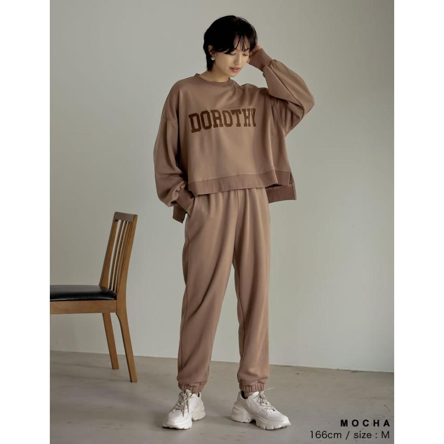 スウェットパンツ レディース イージーパンツ 裏毛 ワンマイルウェア 低身長向け 2021秋冬 2021A/W 2021AW | Re:EDIT | 17