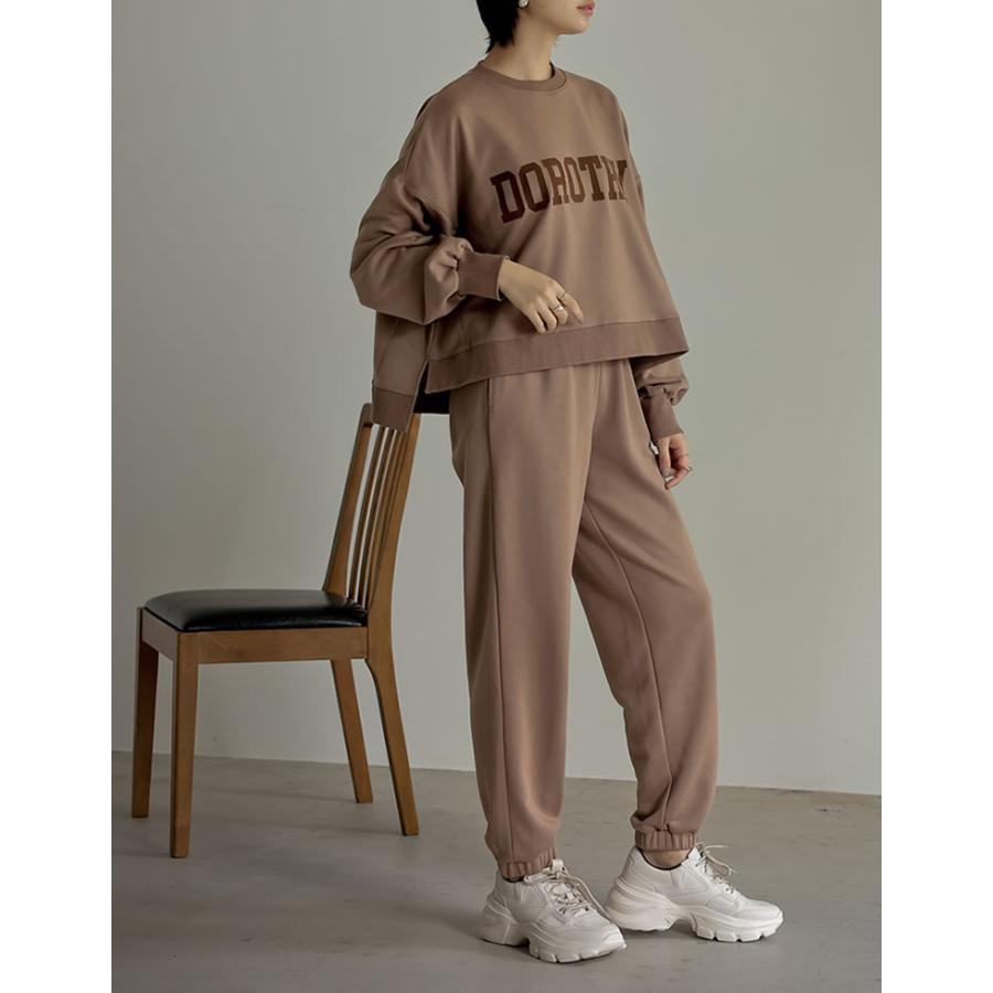 スウェットパンツ レディース イージーパンツ 裏毛 ワンマイルウェア 低身長向け 2021秋冬 2021A/W 2021AW | Re:EDIT | 18