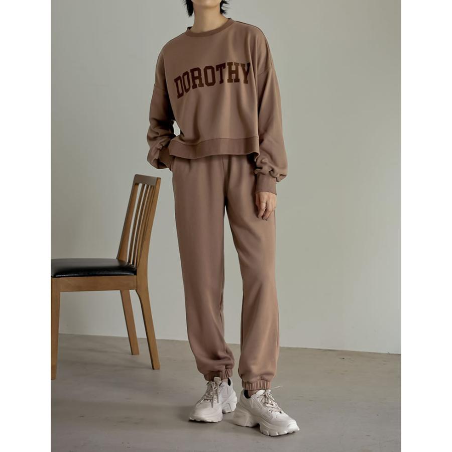 スウェットパンツ レディース イージーパンツ 裏毛 ワンマイルウェア 低身長向け 2021秋冬 2021A/W 2021AW | Re:EDIT | 19