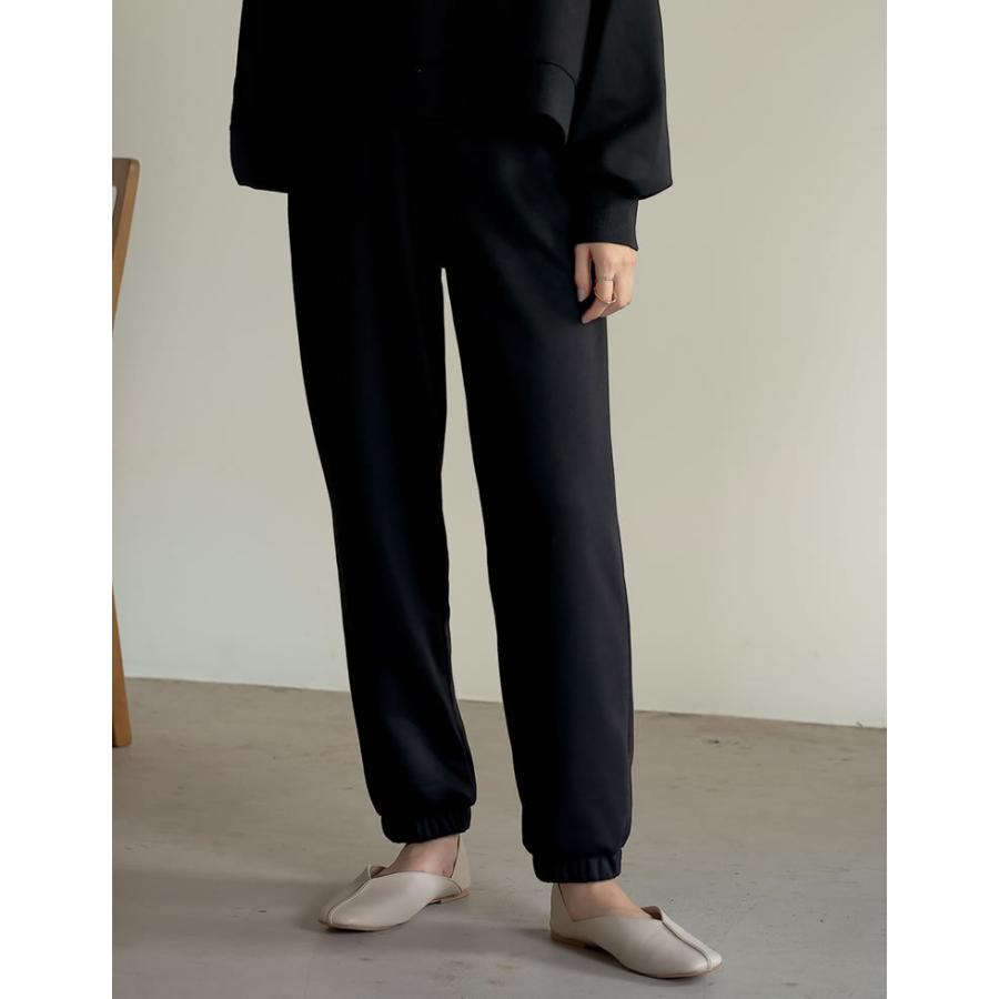 スウェットパンツ レディース イージーパンツ 裏毛 ワンマイルウェア 低身長向け 2021秋冬 2021A/W 2021AW | Re:EDIT | 05