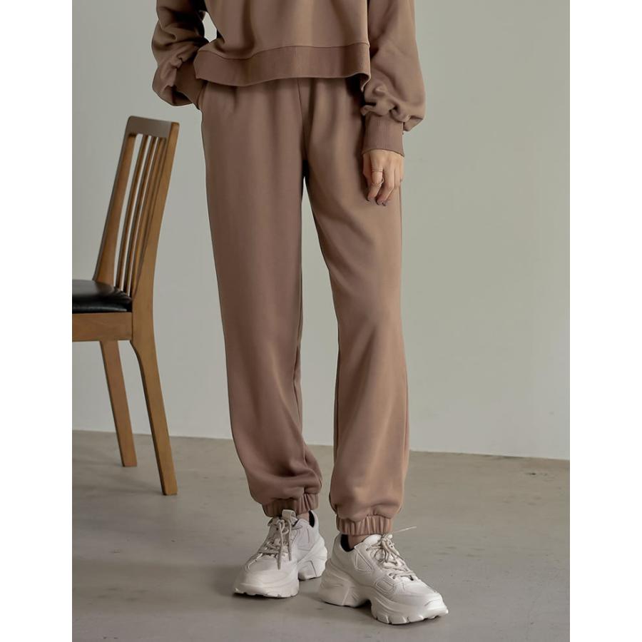 スウェットパンツ レディース イージーパンツ 裏毛 ワンマイルウェア 低身長向け 2021秋冬 2021A/W 2021AW | Re:EDIT | 07