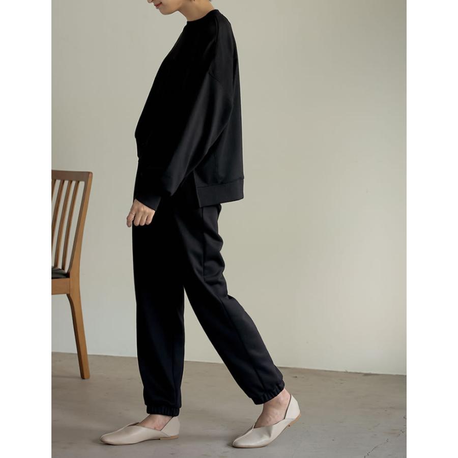 スウェットパンツ レディース イージーパンツ 裏毛 ワンマイルウェア 低身長向け 2021秋冬 2021A/W 2021AW | Re:EDIT | 10