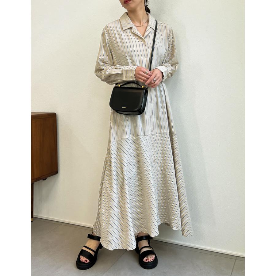 ワンピース レディース マーメイドワンピース シャツワンピース ロング  