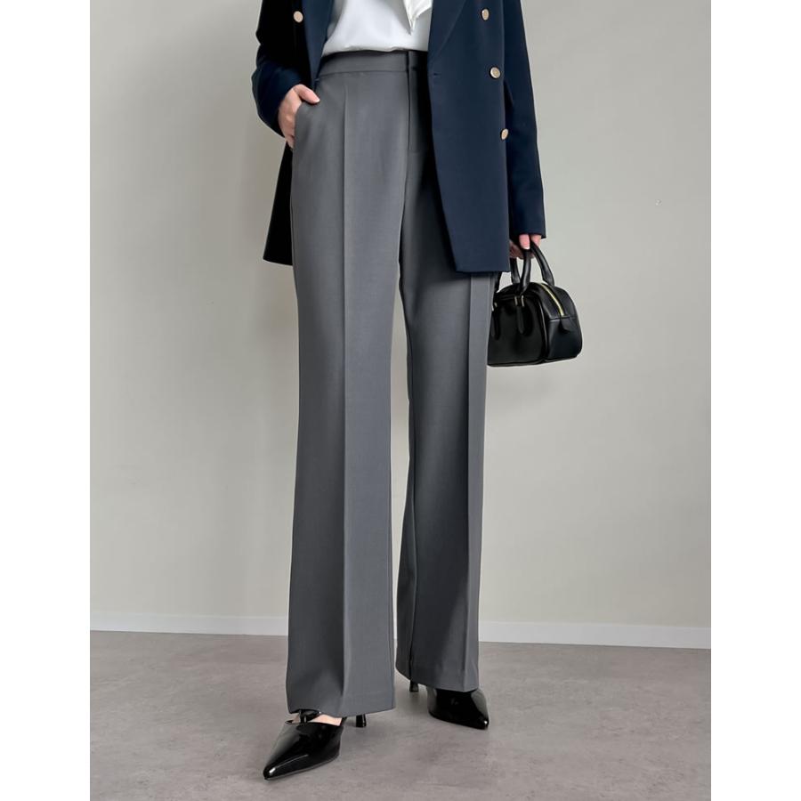 パンツ スラックス レディース セミフレア ストレッチ セットアップ 低身長 高身長 2025春夏[mb] | Re:EDIT | 14