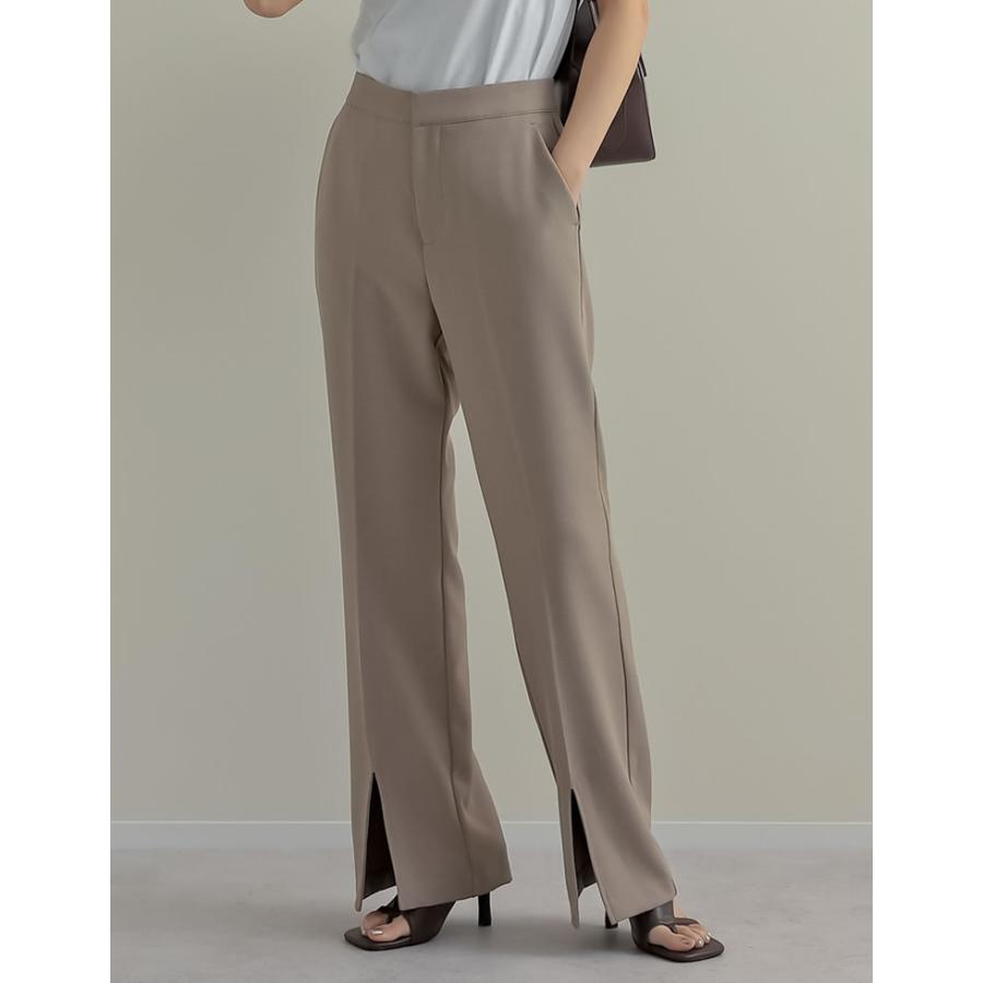パンツ スラックス レディース セミフレア ストレッチ セットアップ 低身長 高身長 2025春夏[mb] | Re:EDIT | 17