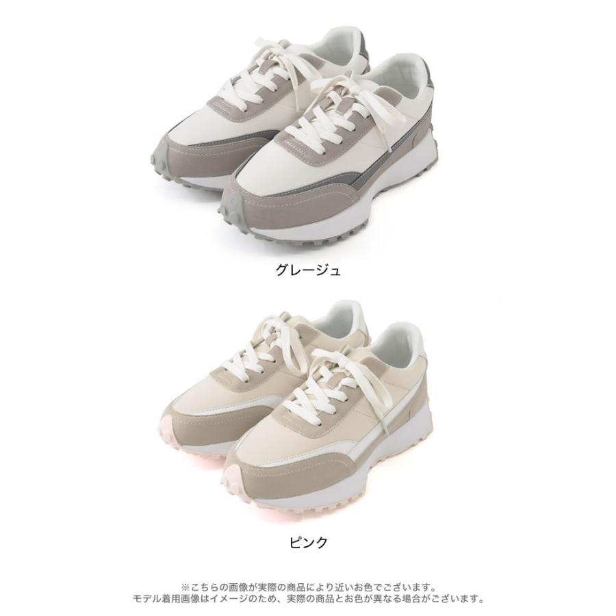 スニーカー レディース ダッドスニーカー 厚底ソール シューズ ローカット 靴 春夏 | Re:EDIT | 12