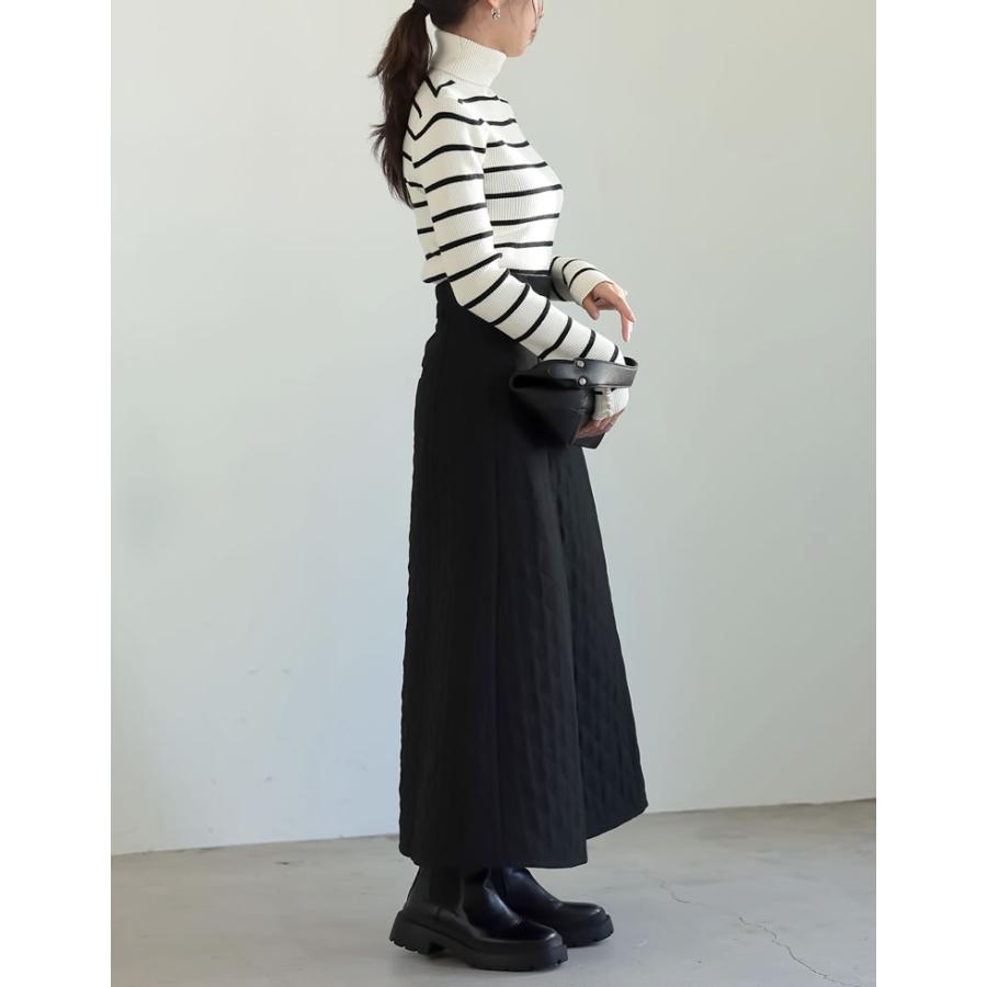 美品！ELLIE キルティングスカート エリー ロングスカート スカート Ellie キルティングスカート カーキ Ellie キルティングスカート