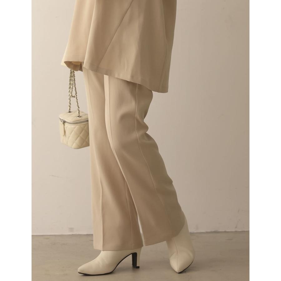 セミフレアパンツ レディース パンツ ストレッチツイル スラックス 低身長向け 高身長向け 秋冬 | Re:EDIT | 16