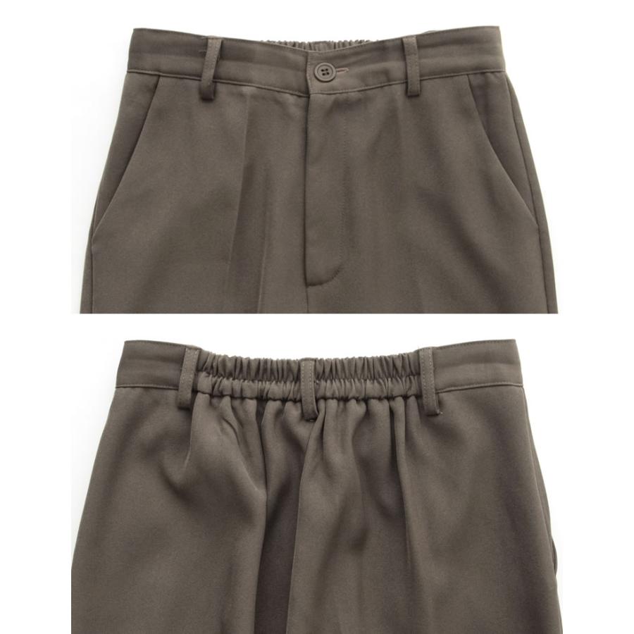 セミフレアパンツ レディース パンツ ストレッチツイル スラックス 低身長向け 高身長向け 秋冬 | Re:EDIT | 18