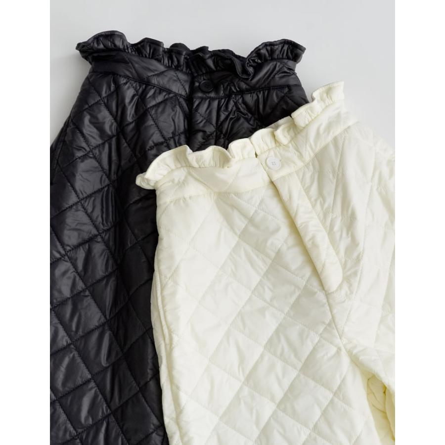 テーパードパンツ レディース パンツ キルティングパンツ 中綿入り ハイウエスト 低身長向け 高身長向け 2023秋冬 | Re:EDIT | 03