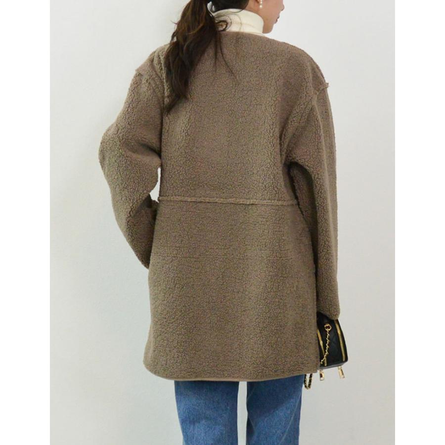 Re:EDIT（リエディ） ムートンコート レディース ボアコート ノー