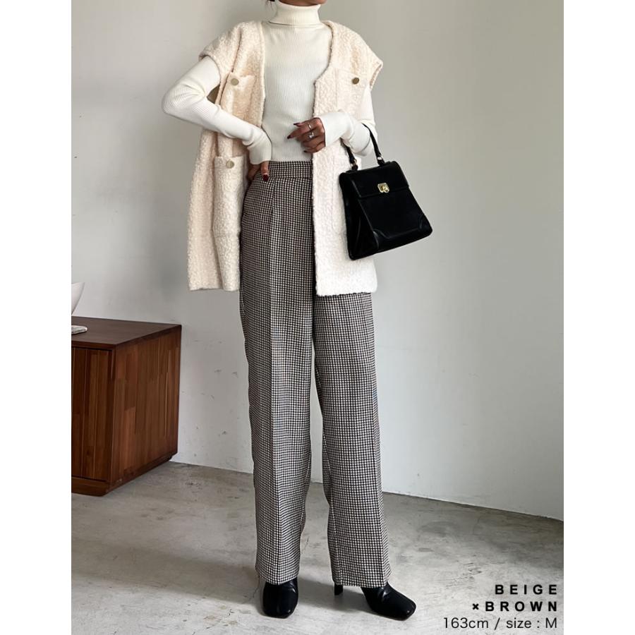 グレー チェック柄 スラックス サイズフリー】WEB限定 スラックス TOKYO RUN グレンチェック ライト