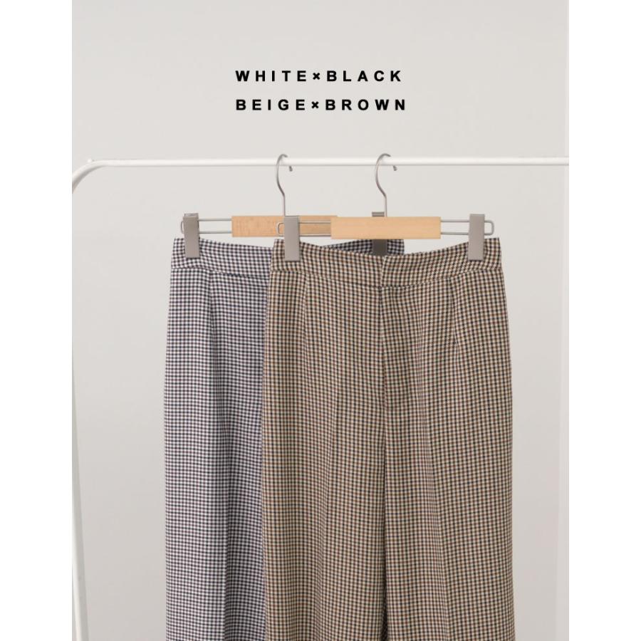 Re:EDIT（リエディ） パンツ レディース スラックス チェック柄パンツ