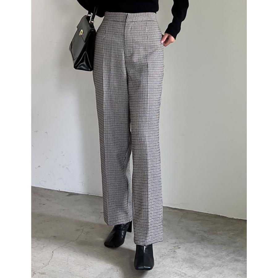 Re:EDIT パンツ レディース スラックス チェック柄パンツ Re:EDIT パンツ レディース スラックス チェック柄パンツ