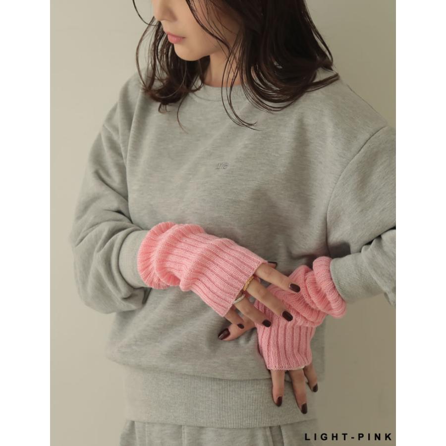 Re:EDIT（リエディ） アームウォーマー レディース リブニット 手袋 指