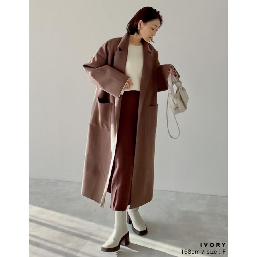 トップス レディース アルパカタッチ ニット トップス セーター リブニット 秋冬 売れてる 人気 あったか マストアイテム 定番 | Re:EDIT | 20