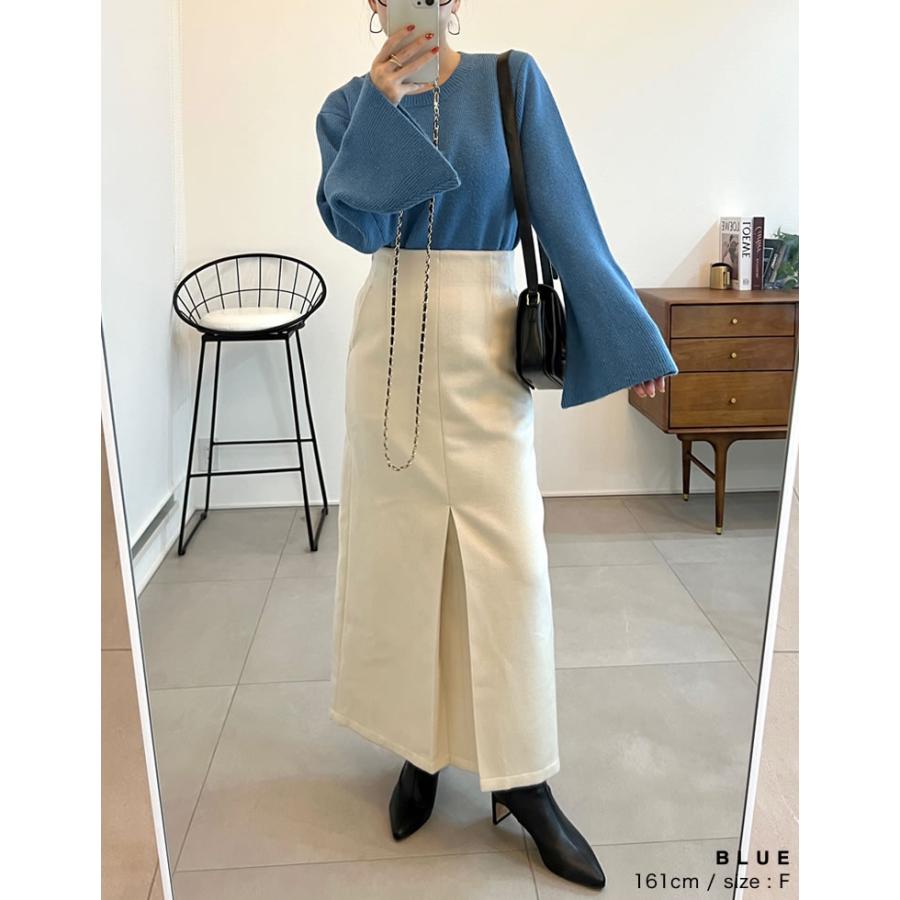 トップス レディース アルパカタッチ ニット トップス セーター リブニット 秋冬 売れてる 人気 あったか マストアイテム 定番 | Re:EDIT | 22