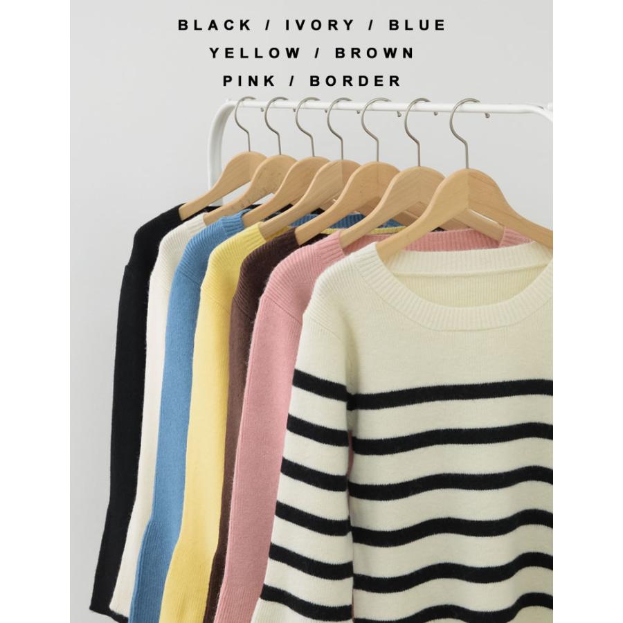 トップス レディース アルパカタッチ ニット トップス セーター リブニット 秋冬 売れてる 人気 あったか マストアイテム 定番 | Re:EDIT | 08