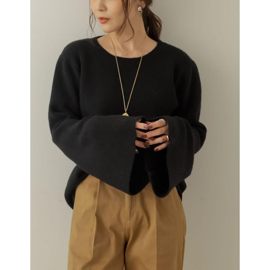 トップス レディース アルパカタッチ ニット トップス セーター リブニット 秋冬 売れてる 人気 あったか マストアイテム 定番 | Re:EDIT | 10