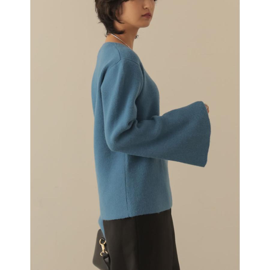 トップス レディース アルパカタッチ ニット トップス セーター リブニット 秋冬 売れてる 人気 あったか マストアイテム 定番 | Re:EDIT | 13