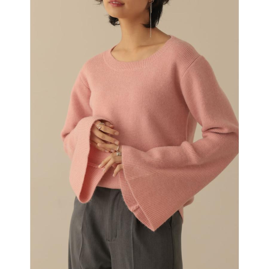 トップス レディース アルパカタッチ ニット トップス セーター リブニット 秋冬 売れてる 人気 あったか マストアイテム 定番 | Re:EDIT | 15