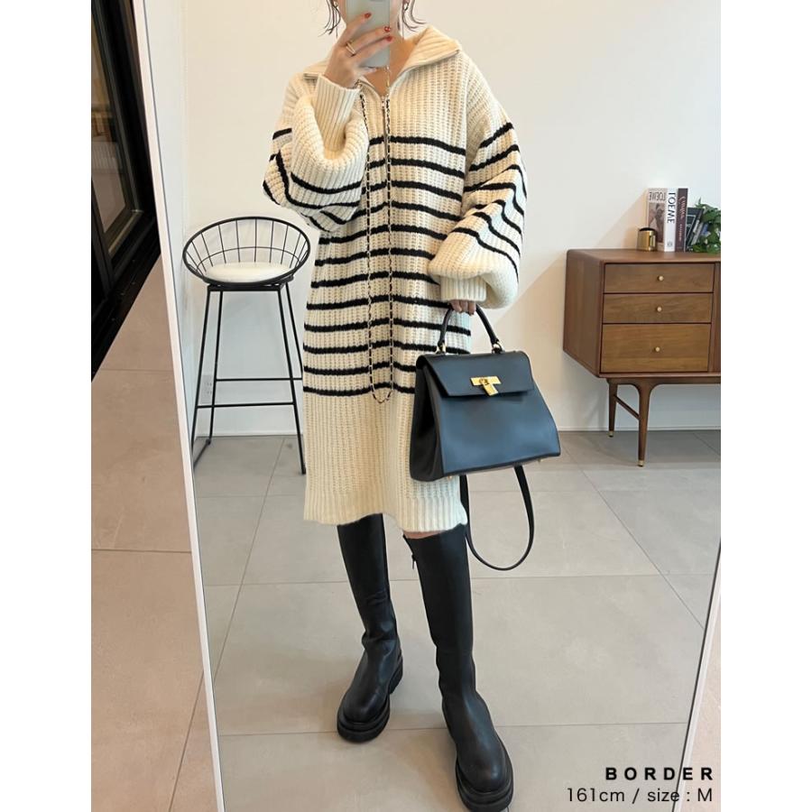 ワンピース ニットトップス レディース ニットニットチュニック トップス チュニック 低身長向け サステナブル 秋冬 | Re:EDIT | 15