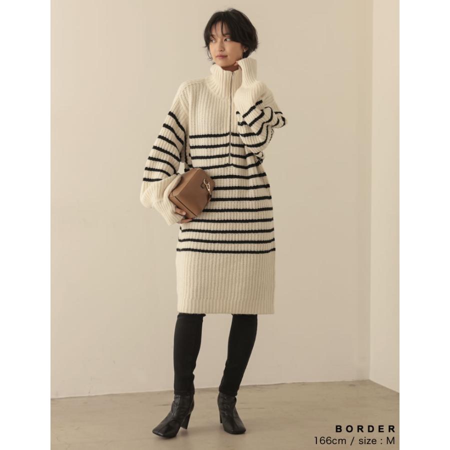 ワンピース ニットトップス レディース ニットニットチュニック トップス チュニック 低身長向け サステナブル 秋冬 | Re:EDIT | 16