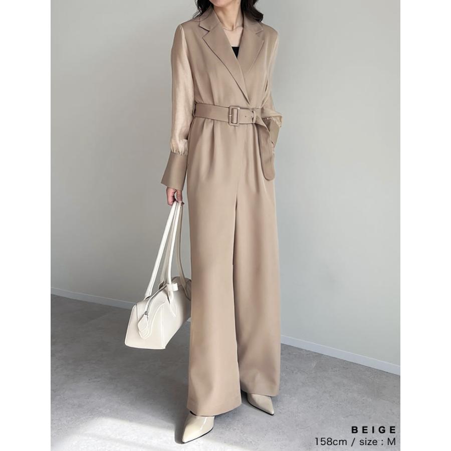 Re:EDIT（リエディ） オールインワン レディース ベルト付き 低身長 春