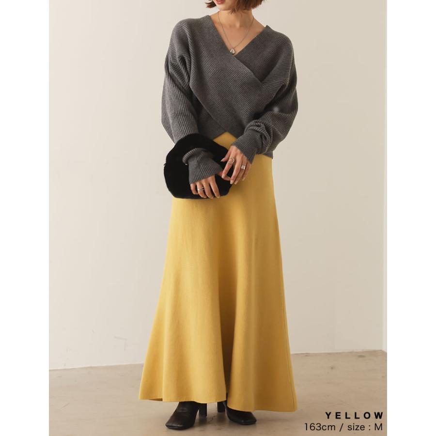 Re:EDIT（リエディ） ニットスカート レディース フレアスカート