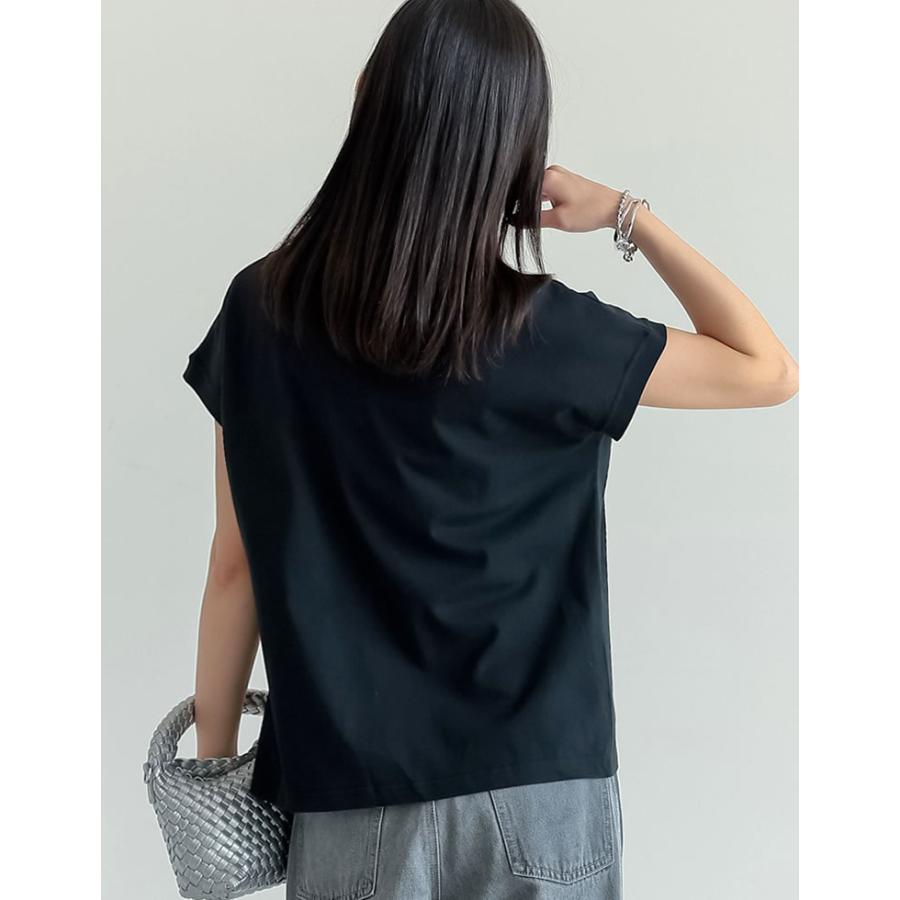 Tシャツ レディース  トップス カットソー ミドル丈 クルーネック 接触冷感 UVカット 日焼け対策 紫外線対策 春夏[mb] | Re:EDIT | 14