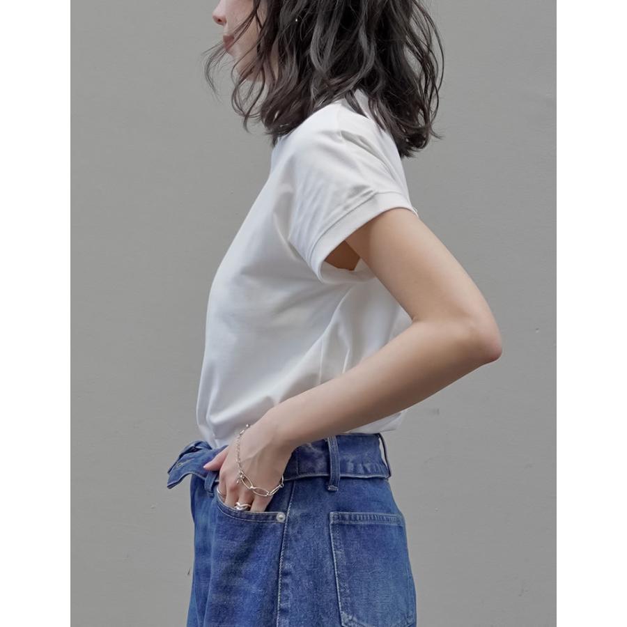 Tシャツ レディース  トップス カットソー ミドル丈 クルーネック 接触冷感 UVカット 日焼け対策 紫外線対策 春夏[mb] | Re:EDIT | 16