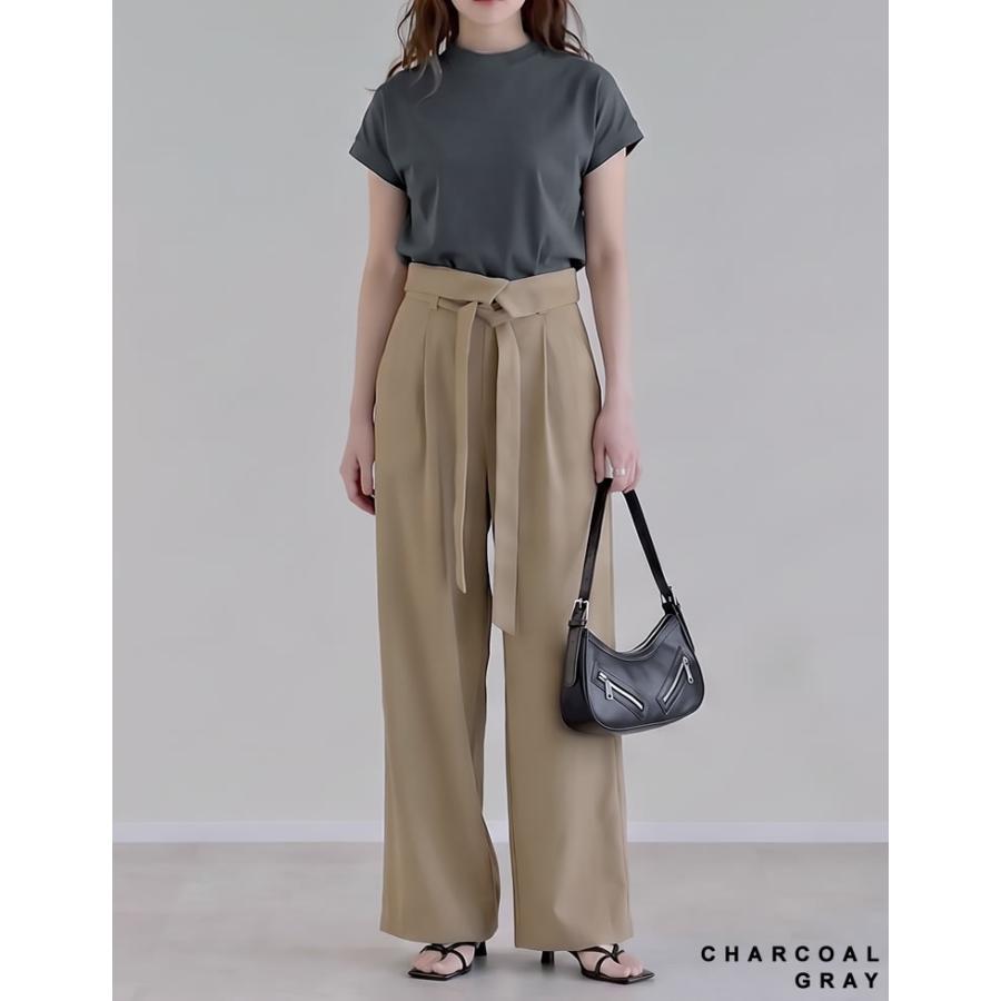 Tシャツ レディース  トップス カットソー ミドル丈 クルーネック 接触冷感 UVカット 日焼け対策 紫外線対策 春夏[mb] | Re:EDIT | 17