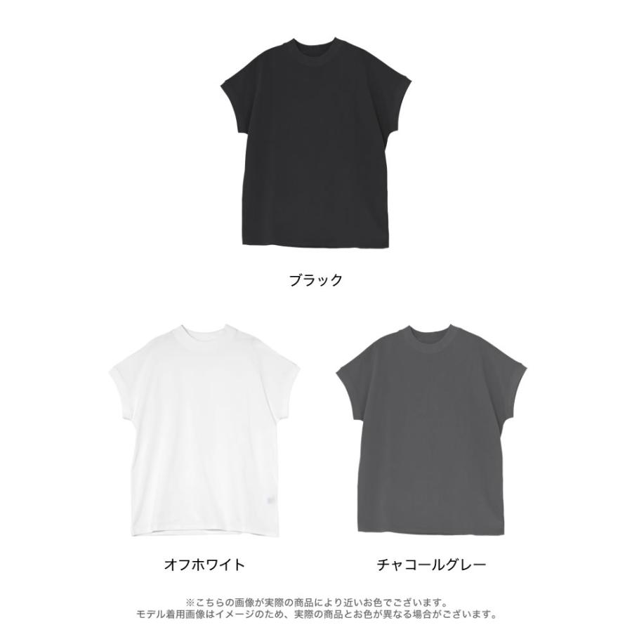 Tシャツ レディース  トップス カットソー ミドル丈 クルーネック 接触冷感 UVカット 日焼け対策 紫外線対策 春夏[mb] | Re:EDIT | 20