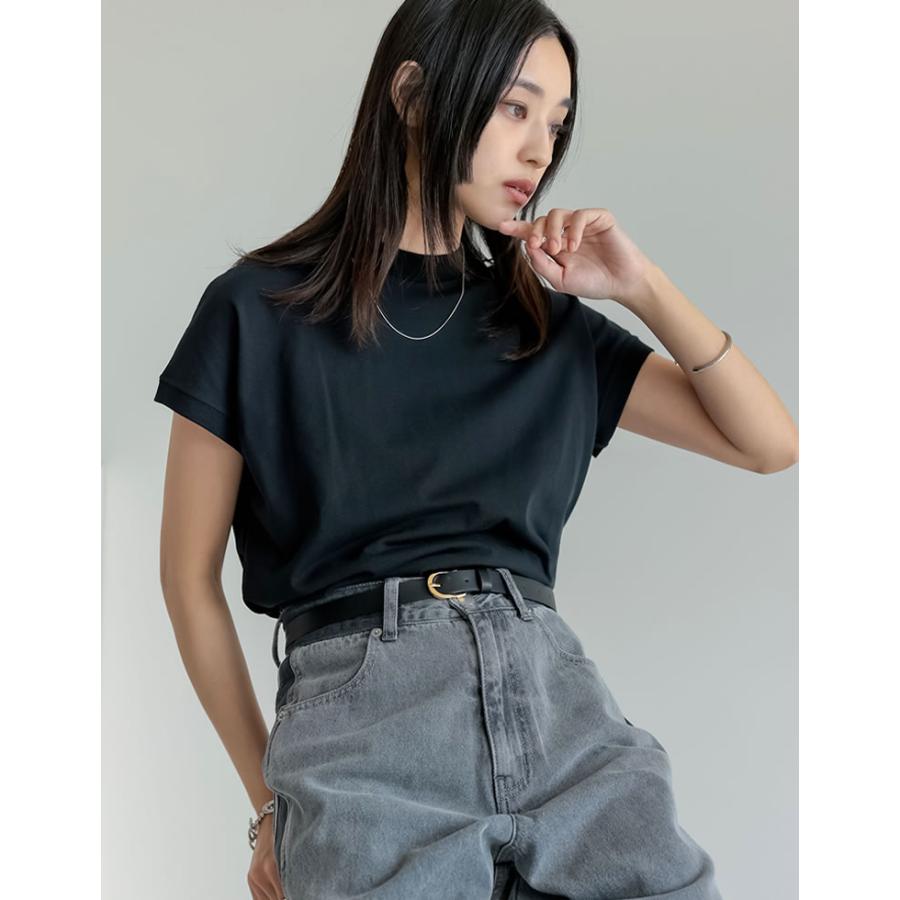 Tシャツ レディース  トップス カットソー ミドル丈 クルーネック 接触冷感 UVカット 日焼け対策 紫外線対策 春夏[mb] | Re:EDIT | 12