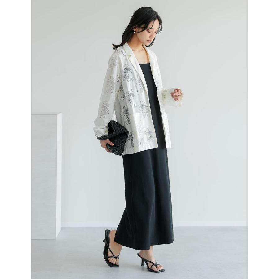 ワンピース レディース キャミカップ付き ダブルストラップ 低身長 2025春夏 返品交換不可 | Re:EDIT | 17