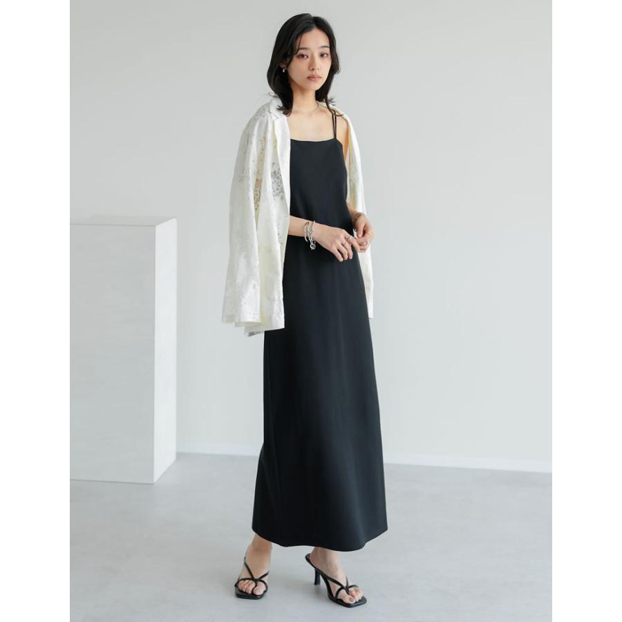 ワンピース レディース キャミカップ付き ダブルストラップ 低身長 2025春夏 返品交換不可 | Re:EDIT | 05