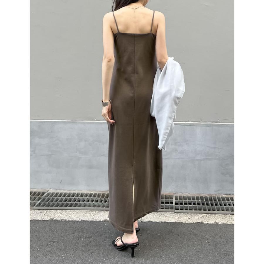 ワンピース レディース キャミカップ付き ダブルストラップ 低身長 2025春夏 返品交換不可 | Re:EDIT | 09