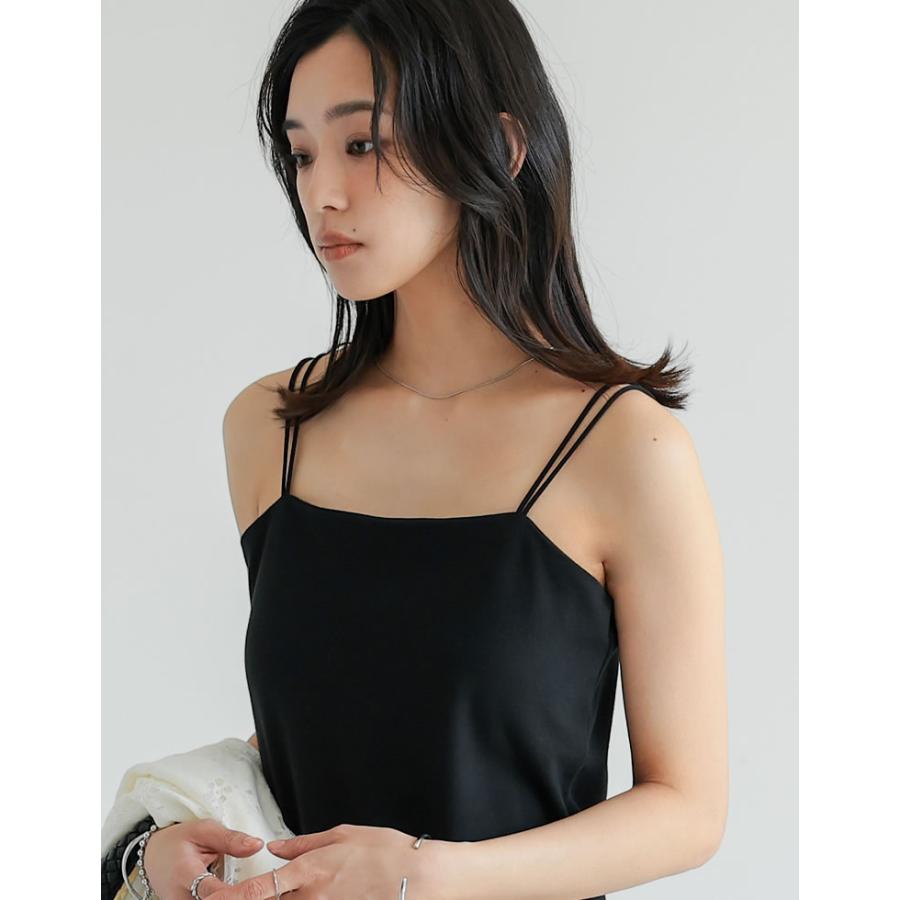 ワンピース レディース キャミカップ付き ダブルストラップ 低身長 2025春夏 返品交換不可 | Re:EDIT | 10