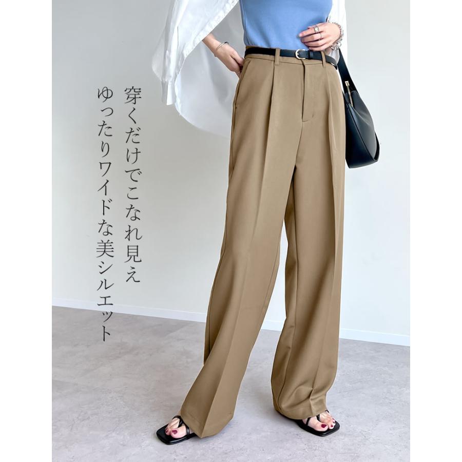Re:EDIT（リエディ） パンツ スラックス ワイドパンツ レディース 7色