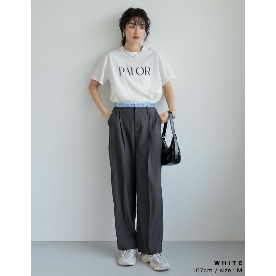 Tシャツ レディース トップス カットソー ロゴT 接触冷感 日焼け対策 紫外線対策 春夏[mb] | Re:EDIT | 11