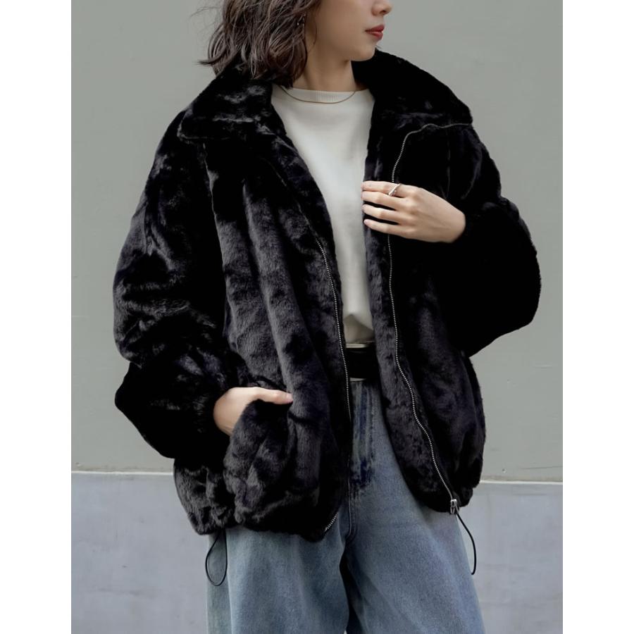 Tear R drop ファージャケット ブラック M Tear R drop ファージャケット ブラック M Tear R drop ファー