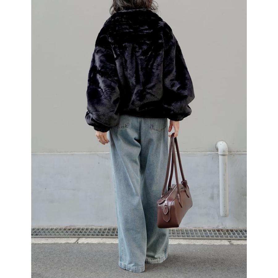 極美品✨トロトロ ラムレザー リバーシブル ファー ジャケット L相当