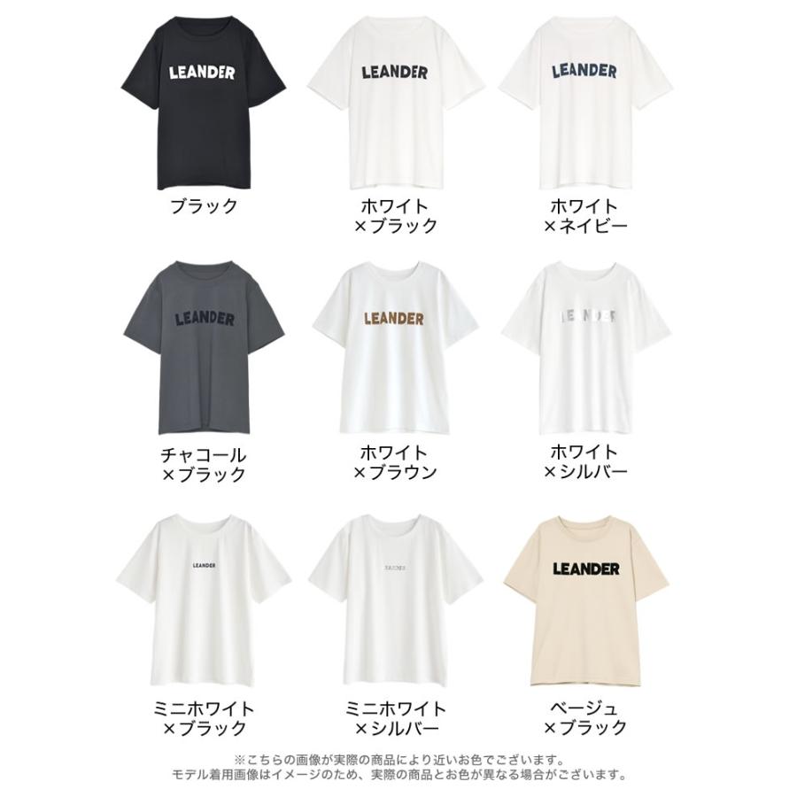 Tシャツ 半袖 レディース トップス カットソー ロゴT 接触冷感 ひんやり 涼しい 涼感 UVカット 春夏[mb] | Re:EDIT | 26