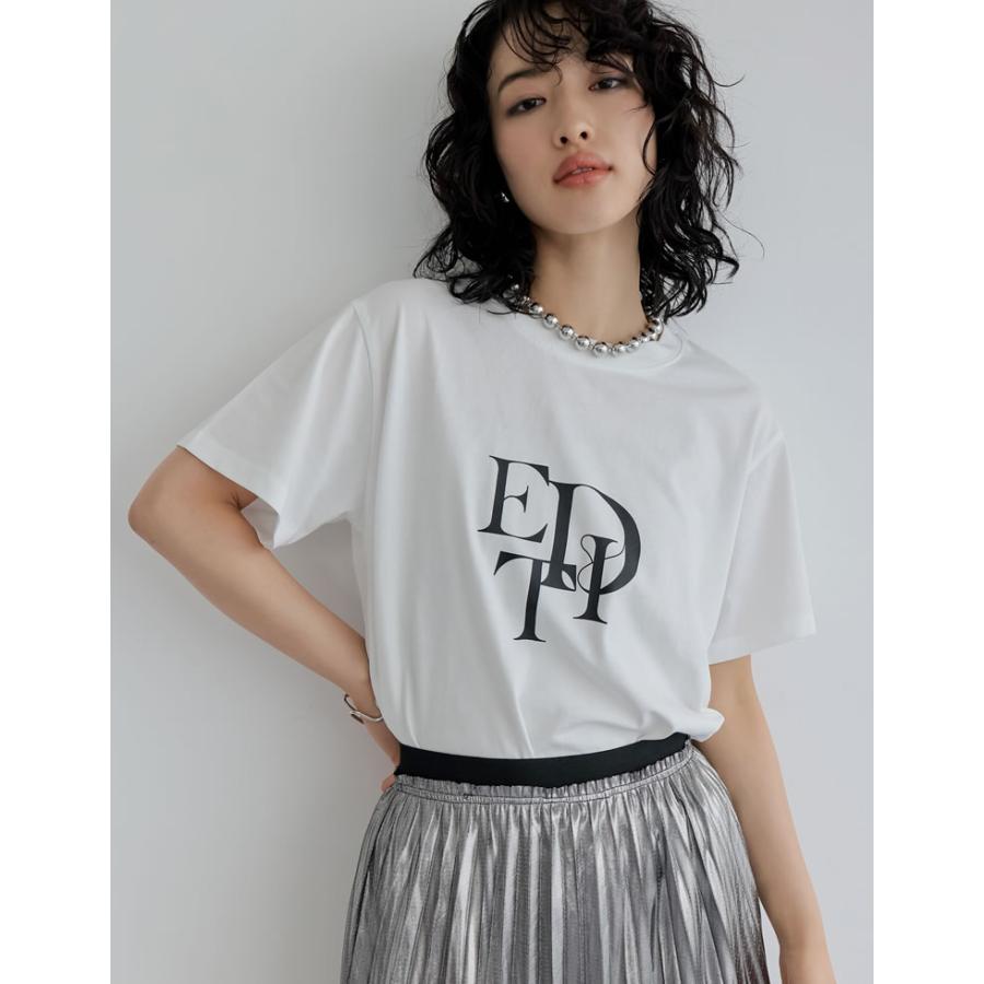 Tシャツ レディース カットソー ロゴTシャツ トップス 接触冷感 UVカット 日焼け対策 紫外線対策 春夏[mb] | Re:EDIT | 11