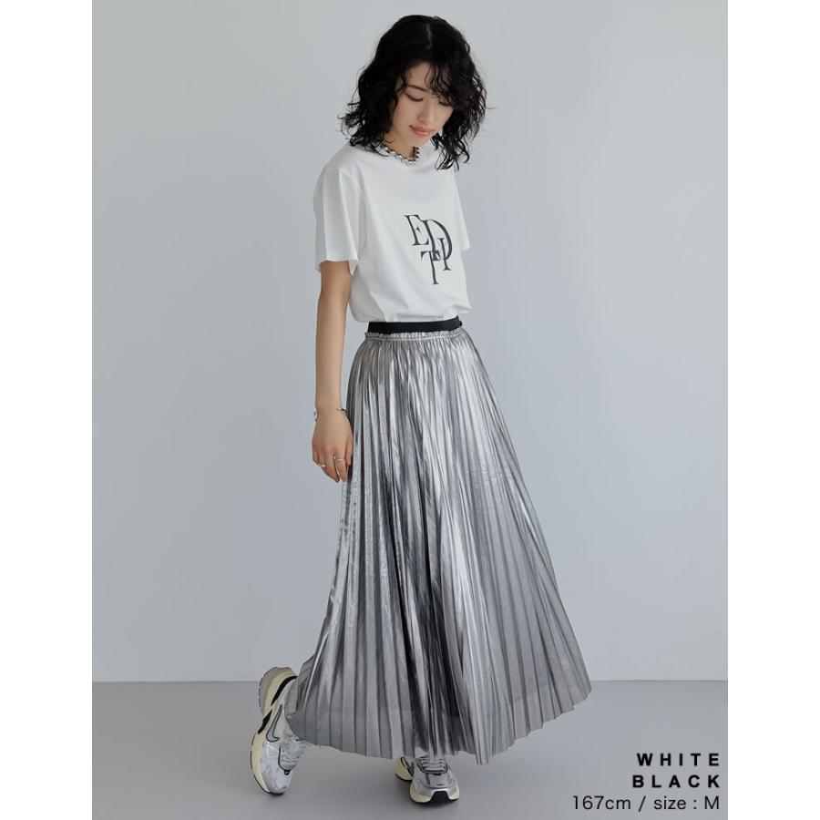 Tシャツ レディース カットソー ロゴTシャツ トップス 接触冷感 UVカット 日焼け対策 紫外線対策 春夏[mb] | Re:EDIT | 12